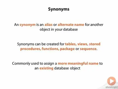 Oracle Developer Essentials: Views, Synonyms and Triggers