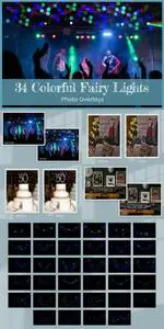 34 Colorful Fairy Light Photoshop Bokeh