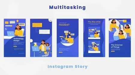 Multitasking Work Instagram Story 44422364