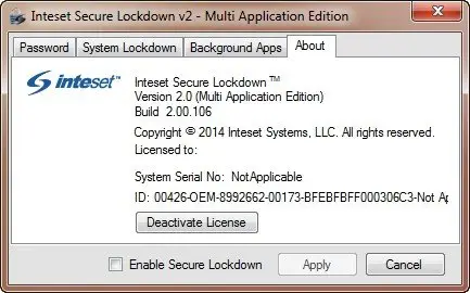 Secure Lockdown 2.0 Build 2.00.106 Multi Application Edition