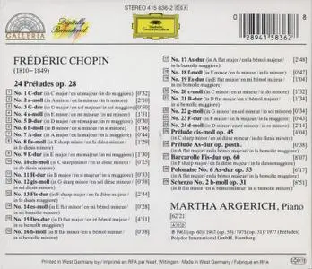 Martha Argerich - Chopin: 26 Préludes (1987)