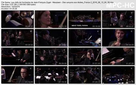 (Fr2) Les clefs de l'orchestre de Jean-François Zygel - Messiaen - Des canyons aux étoiles (2016)