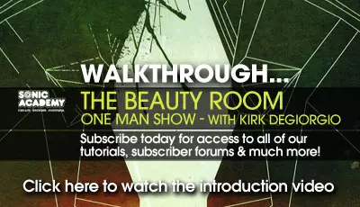 Sonic Academy - The Beauty Room 'One Man Show'