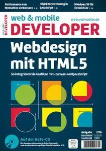 Web und Mobile Developer Germany No 07 – Juli 2016