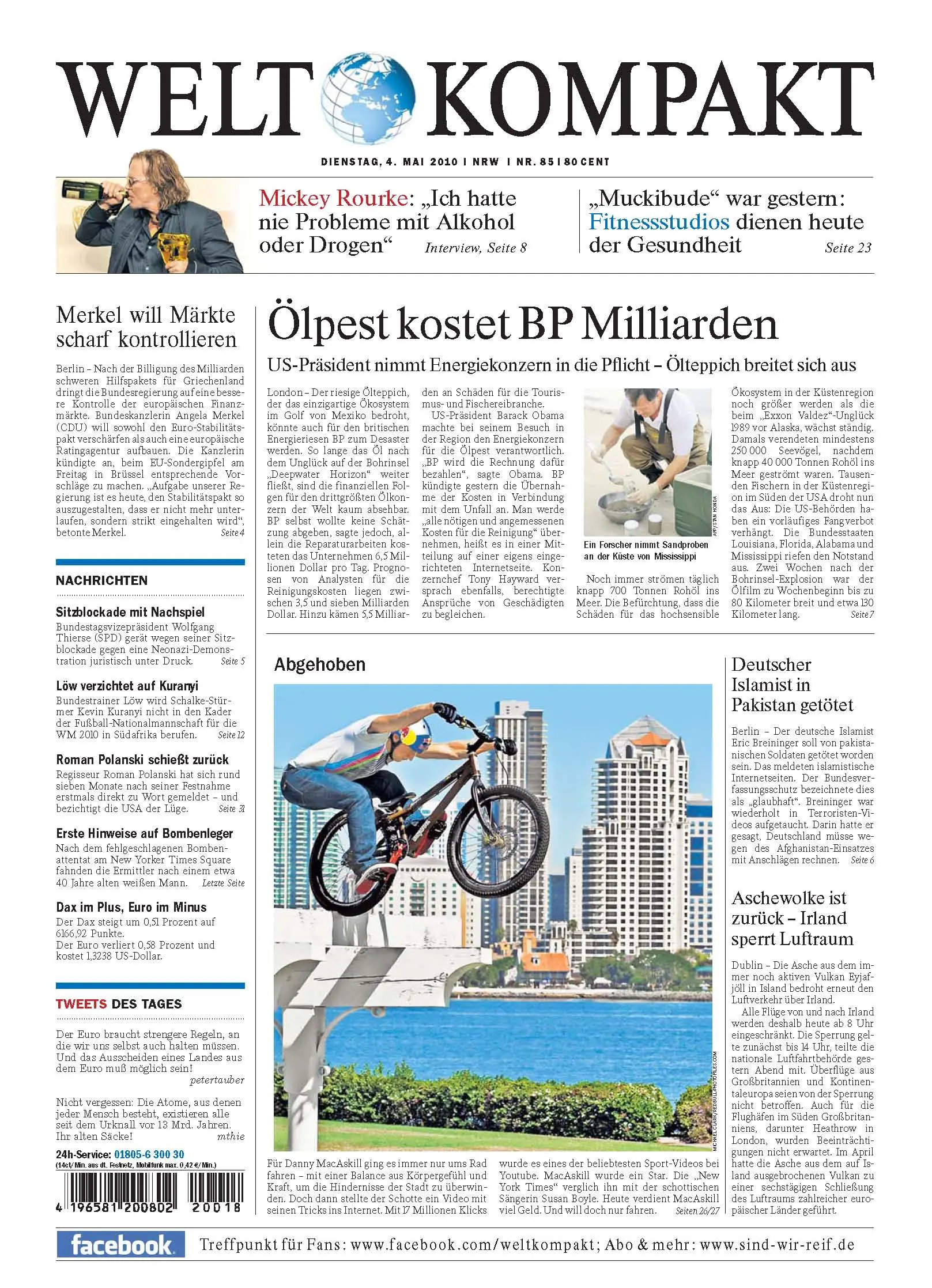 Die Welt kompakt vom 4. Mai 2010