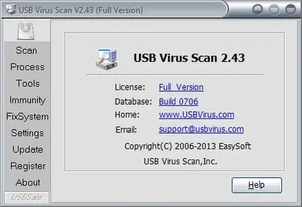 USB Virus Scan 2.43 Build 0706