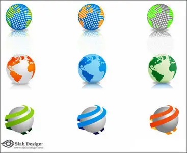 Globes Vector