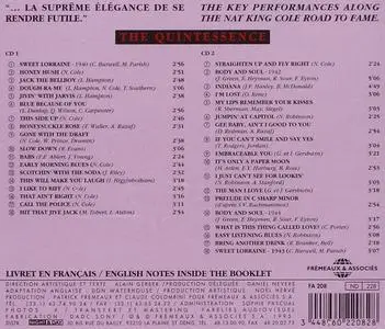 Nat King Cole - The Quintessence, Vol.1: Los Angeles - Chicago - Hollywood - New York 1936-1944 (2CD) (1995) {Compilation}