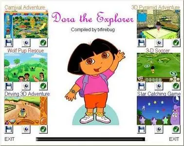 Dora The Explorer 6 in 1 - PC Games