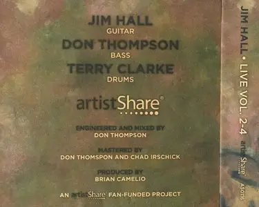 Jim Hall - Live, Vol. 2-4, Toronto 1975 (2012) {3CD Set ArtistShare Limited Edition}