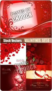 Valentines. Set.4 - Stock Vector
