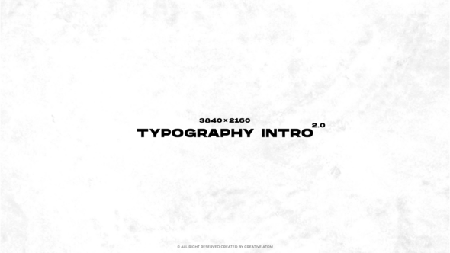 Typography Intro 2.0 50677219