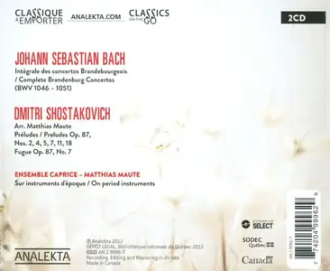 Ensemble Caprice - J.S. Bach: Concertos Brandebourgeois (2012)