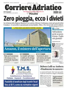 Corriere Adriatico Pesaro - 7 Novembre 2025