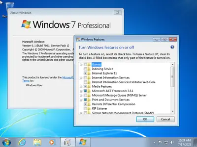 Windows 7 Professional SP1 Multilingual (x64) Preactivated July 2025
