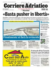Corriere Adriatico Pesaro - 24 Settembre 2025