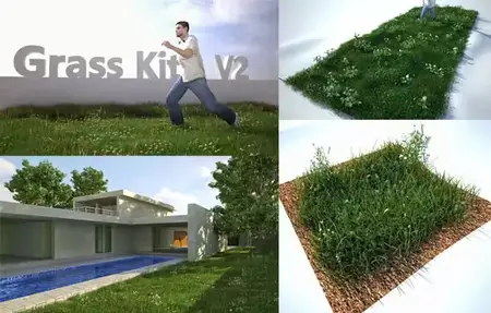 Grass Kit v2 for Cinema 4D & Vray