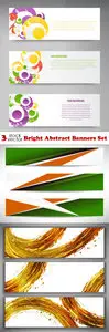 Vectors - Bright Abstract Banners Set