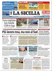 LA SICILIA 15 FEBBRAIO 2010