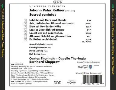 Bernhard Klapprott, Capella Thuringia, Cantus Thuringia - Kellner: Sacred Cantatas (2018)