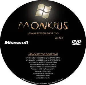 m0nkrus x86-x64 System Boot DVD 12.0 (29.01.2011)