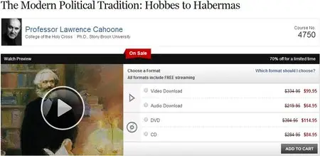 TTC Video - The Modern Political Tradition - Hobbes to Habermas