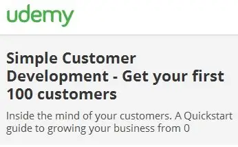 Simple Customer Development - Get your first 100 customers