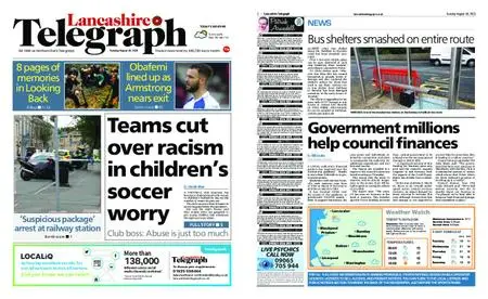 Lancashire Telegraph (Burnley, Pendle, Rossendale) – August 10, 2021