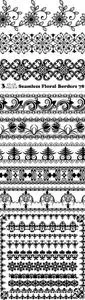 Vectors - Seamless Floral Borders 78