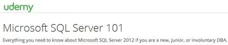 Microsoft SQL Server 101