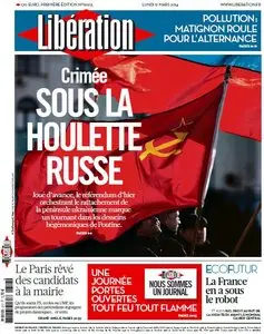 Libération du Lundi 17 Mars 2014