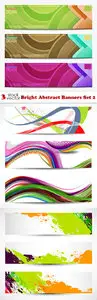 Vectors - Bright Abstract Banners Set 2