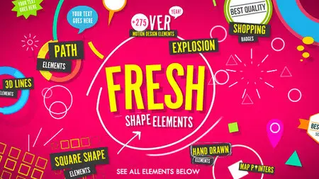 Shape Elements Fresh - Project for After Effects (VideoHive)