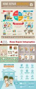 Vectors - Home Repair Infographics