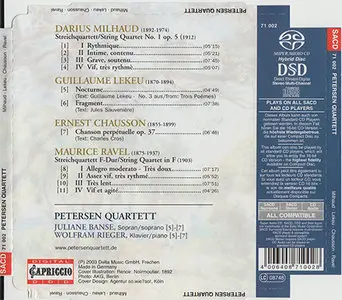 Petersen Quartett - Ravel / Milhaud / Lekeu / Chausson (2003) {Hybrid-SACD // ISO & HiRes FLAC} 