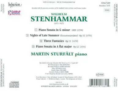 Martin Sturfält - Wlihelm Stenhammar: Piano Music (2008)