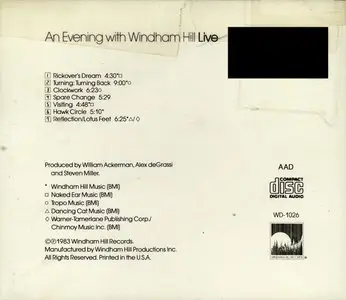 Various Artists - An Evening with Windham Hill_Live (1983) [LIVE]