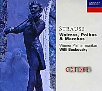 The Strauss Family: Waltzes, Polkas & Marches / Boskovsky CD6 of 6