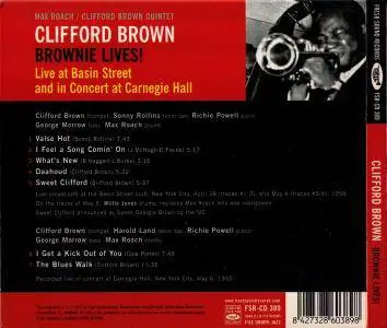 Max Roach / Clifford Brown Quintet - Brownie Lives! Live At Basin Street And In Concert At Carnegie Hall (2005)