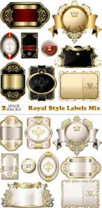 Vectors - Royal Style Labels Mix