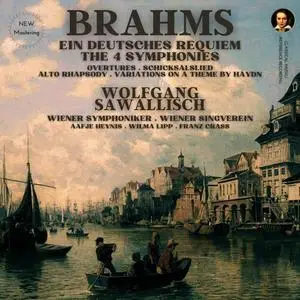 Wolfgang Sawallisch, Wiener Singverein - Brahms: Ein Deutsches Requiem, The 4 Symphonies, Overtures and Choral Works (2023)