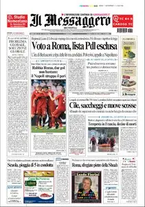IL MESSAGGERO DEL 01 MARZO 2010