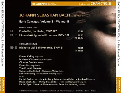 The Purcell Quartet - Johann Sebastian Bach: Early Cantatas, Vol. 3 - Weimar Cantatas II (2008)