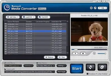 Daniusoft Media Converter Ultimate 2.6.1 Portable