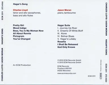 Charles Lloyd / Jason Moran - Hagar's Song (2013) {ECM 2311}