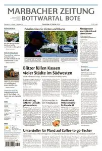Marbacher Zeitung - 25. Oktober 2018