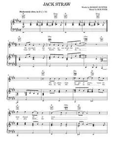 Jack straw - Grateful Dead (Piano-Vocal-Guitar)