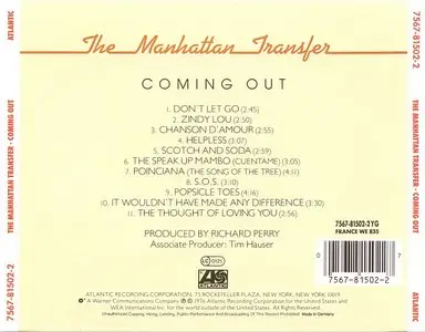 Manhattan Transfer - Coming Out (1976) {Atlantic}