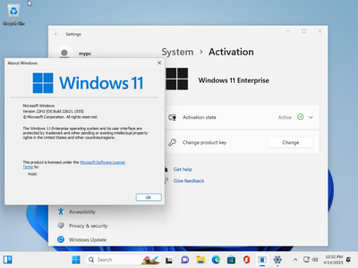 Windows 11 Enterprise 22H2 Build 22621.1555 (No TPM Required) With Office 2021 Pro Plus Multilingual Preactivated
