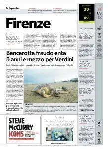 la Repubblica Firenze - 14 Settembre 2018